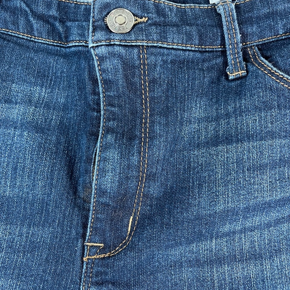 Nine West Dark Blue Jean Shorts - Picture 8 of 11